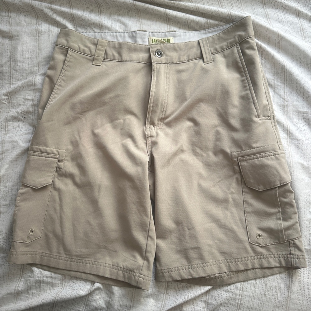Beige Cargo Shorts